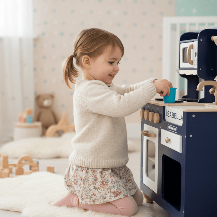 Personalised Oxford Wooden Play Kitchen - Chic Petit