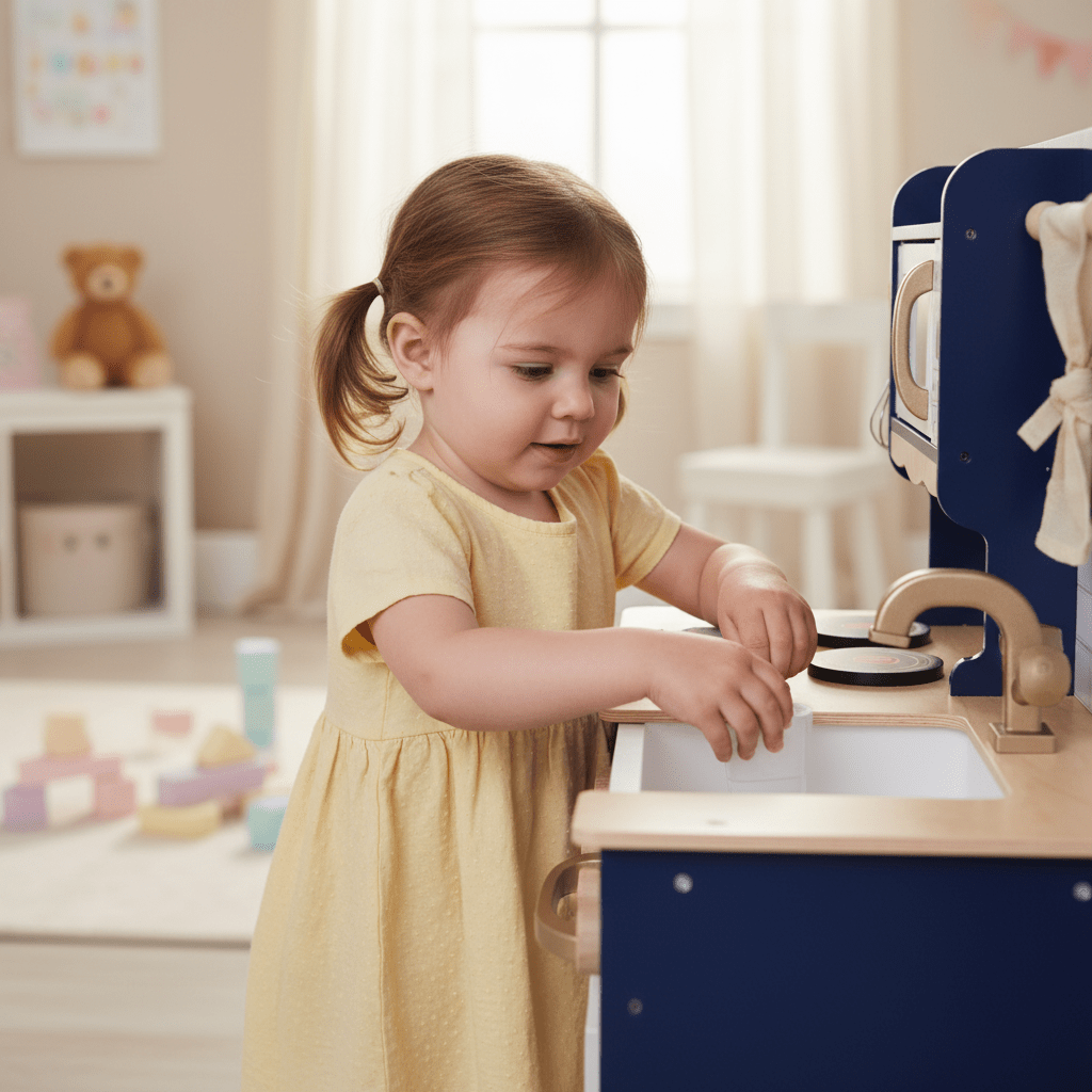 Personalised Oxford Wooden Play Kitchen - Chic Petit