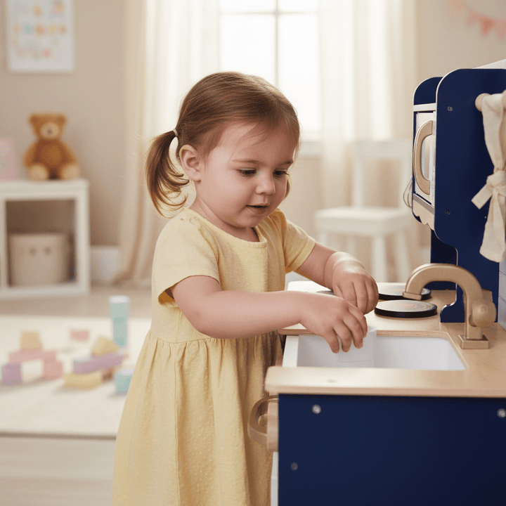 Personalised Oxford Wooden Play Kitchen - Chic Petit