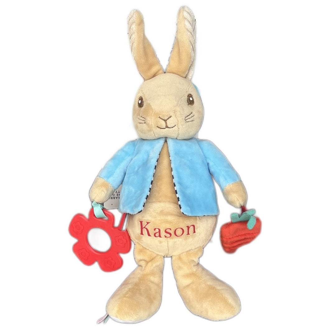 Personalised Peter Rabbit Activity Soft Toy - Chic Petit