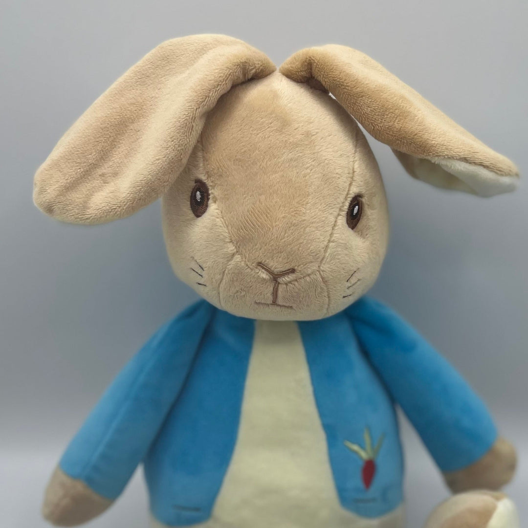 Personalised baby sleep aid — Peter Rabbit plush and nightlight set