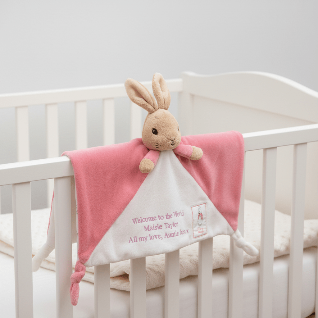 Personalised Peter Rabbit Flopsy Comforter Blanket - Chic Petit