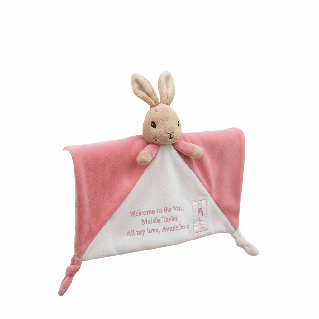 Personalised Peter Rabbit Flopsy Comforter Blanket - Chic Petit