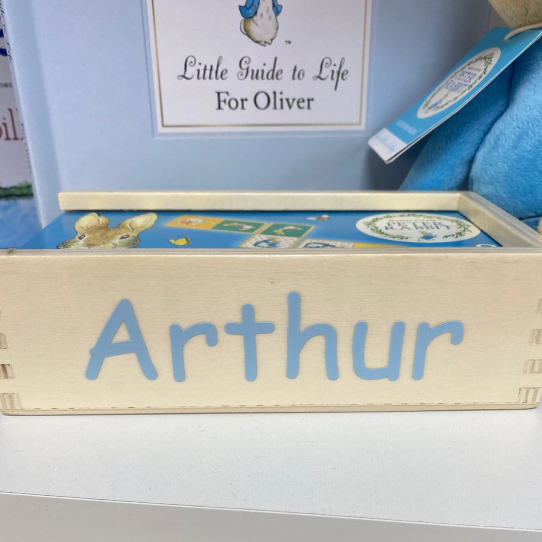 Personalised Peter Rabbit Wooden Dominos Set - Chic Petit
