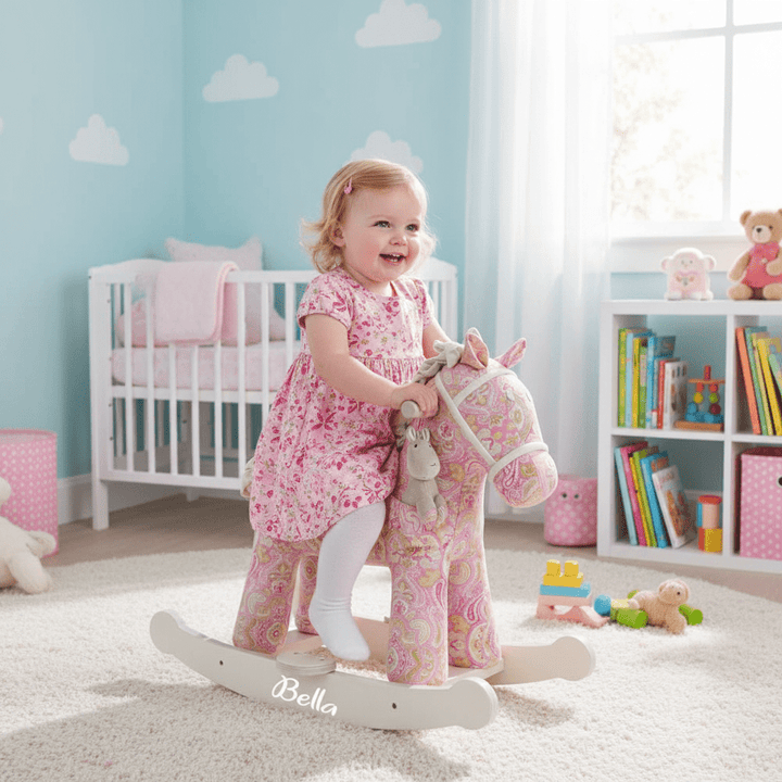 Personalised Pixie & Fluff Rocking Horse (12m+) - Chic Petit