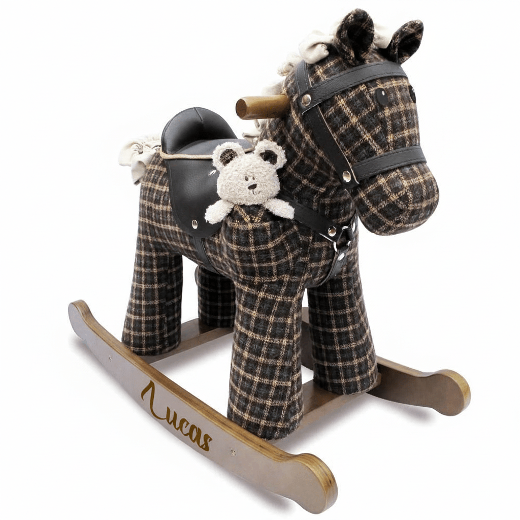Personalised Rufus & Ted Rocking Horse (12m+) - Chic Petit