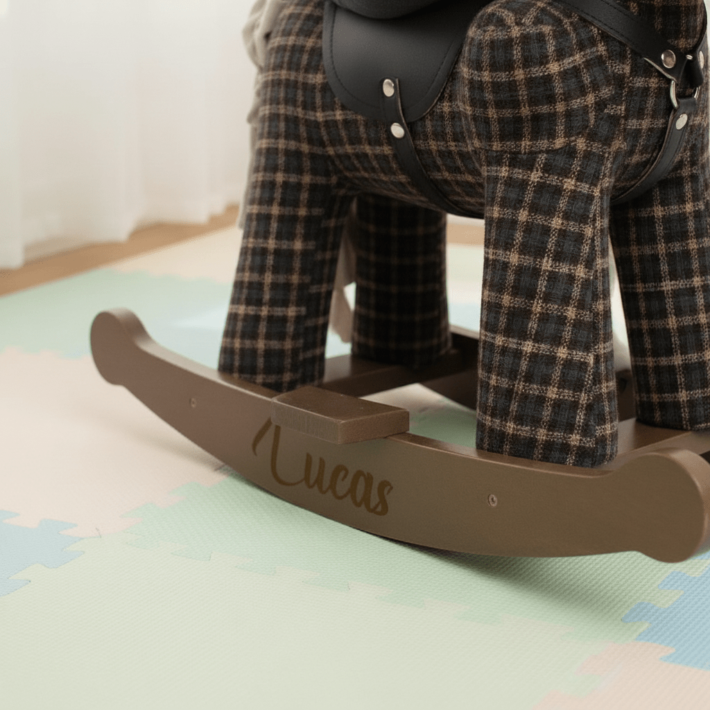 Personalised Rufus & Ted Rocking Horse (12m+) - Chic Petit