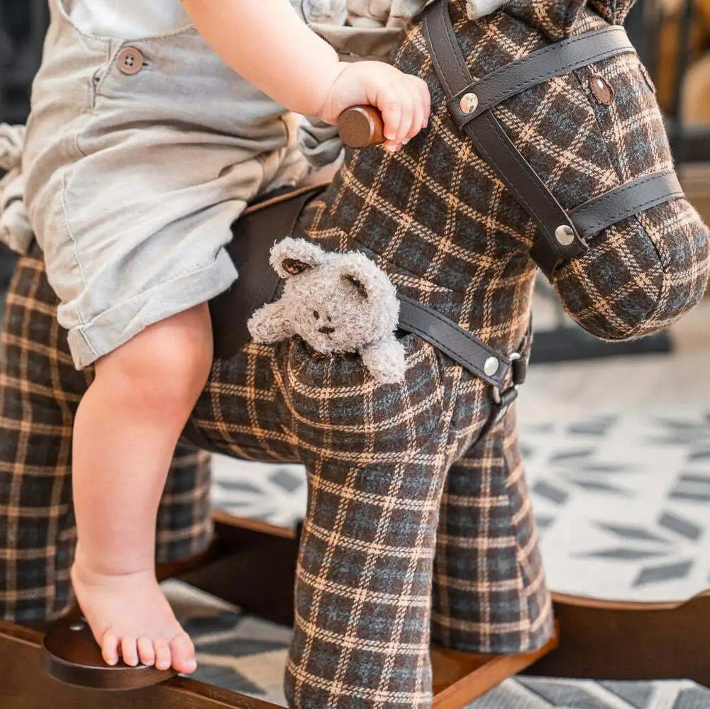 Personalised Rufus & Ted Rocking Horse (12m+) - Chic Petit