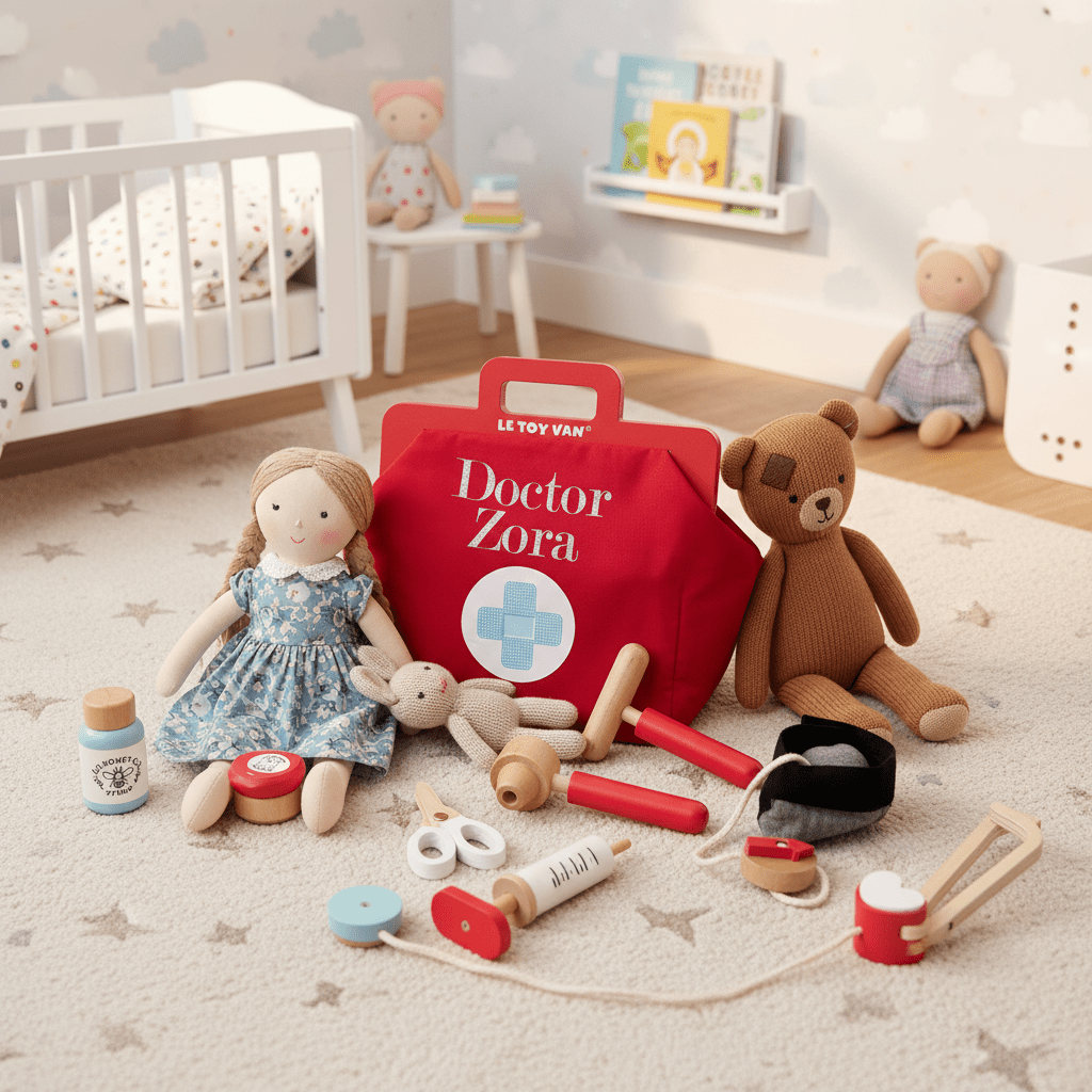 Personalised Wooden Doctors Play Set - Chic Petit