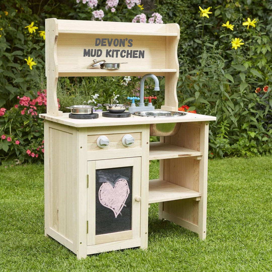 Personalised Wooden Mud Kitchen - Chic Petit