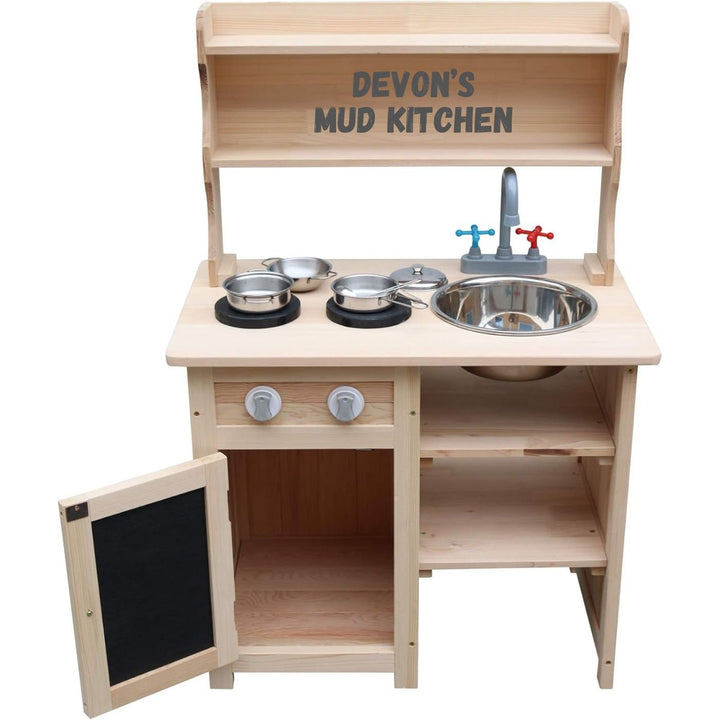 Personalised Wooden Mud Kitchen - Chic Petit