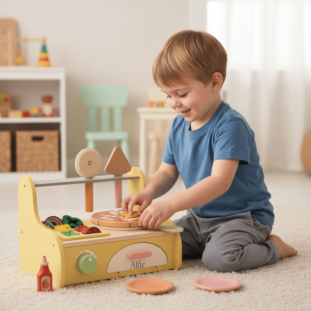 Personalised Wooden Pizza Oven - Chic Petit