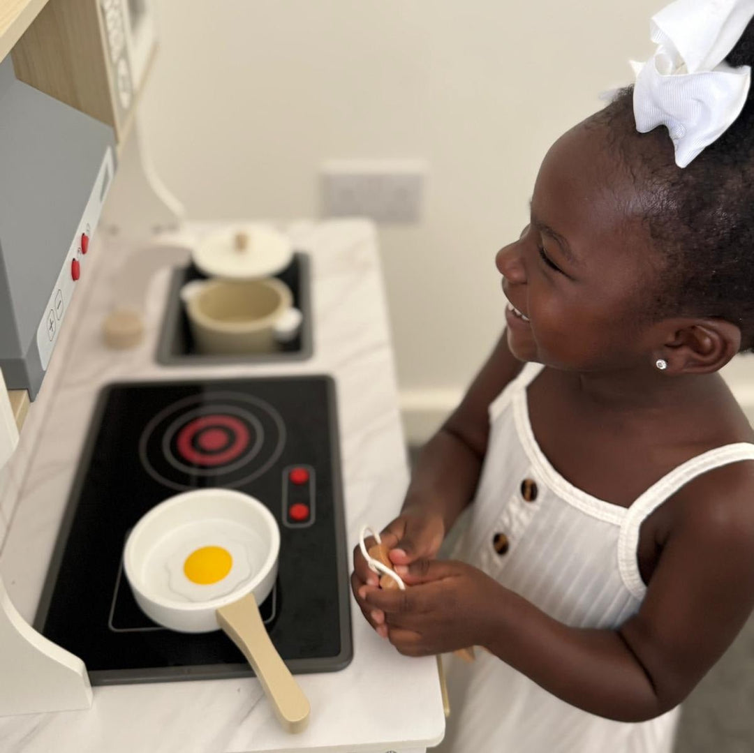 Personalised Wooden Play Kitchen with Lights, Sounds & Accessories - Chic Petit