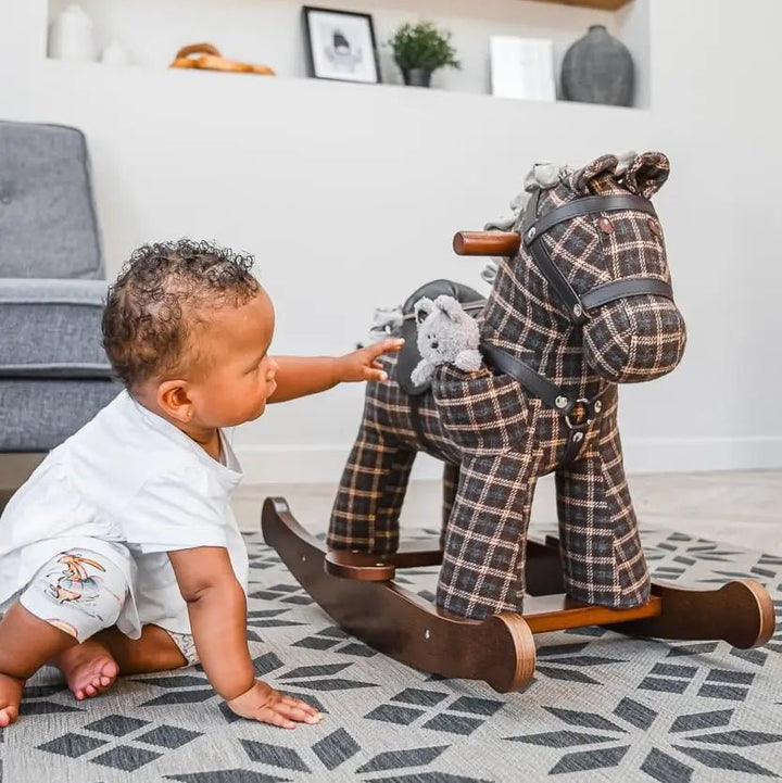 Rufus & Ted Rocking Horse (12m+) - Chic Petit