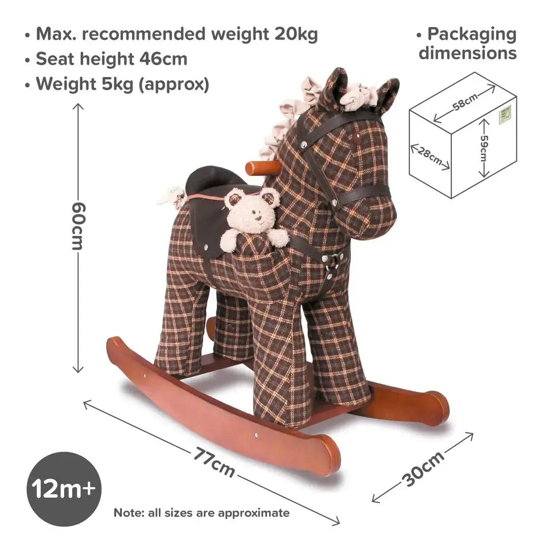 Rufus & Ted Rocking Horse (12m+) - Chic Petit