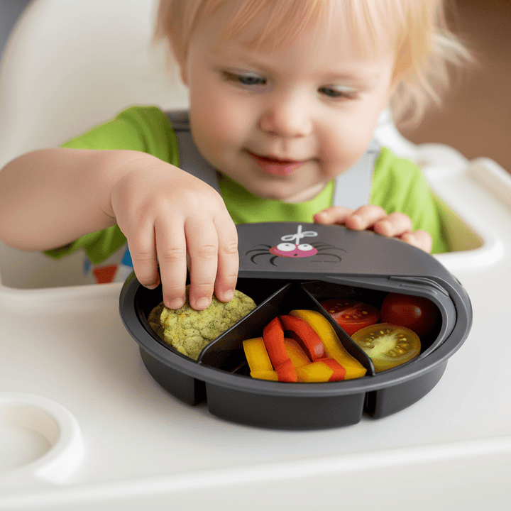 SnackDISC™ Kids Snack Box - Dark Grey - Chic Petit