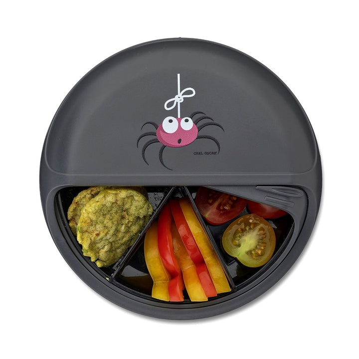 SnackDISC™ Kids Snack Box - Dark Grey - Chic Petit