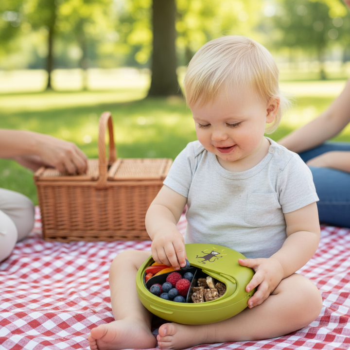 SnackDISC™ Kids Snack Box - Lime - Chic Petit
