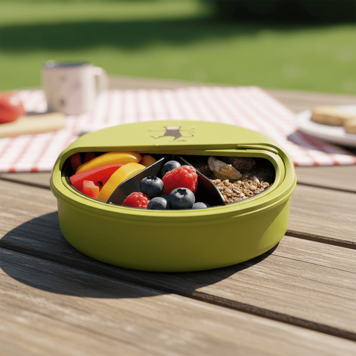 SnackDISC™ Kids Snack Box - Lime - Chic Petit