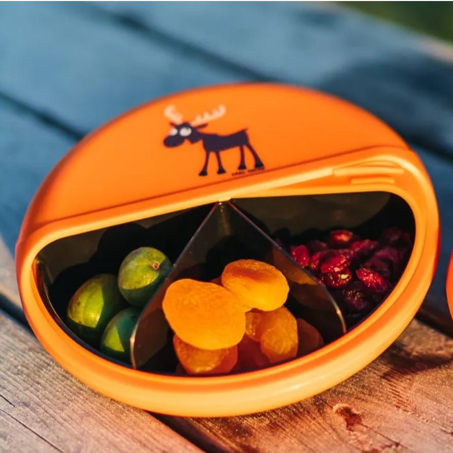 SnackDISC™ Kids Snack Box - Orange - Chic Petit