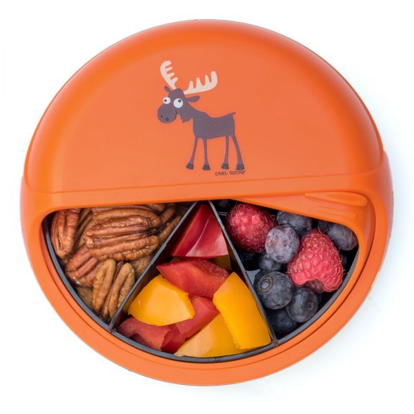 SnackDISC™ Kids Snack Box - Orange - Chic Petit