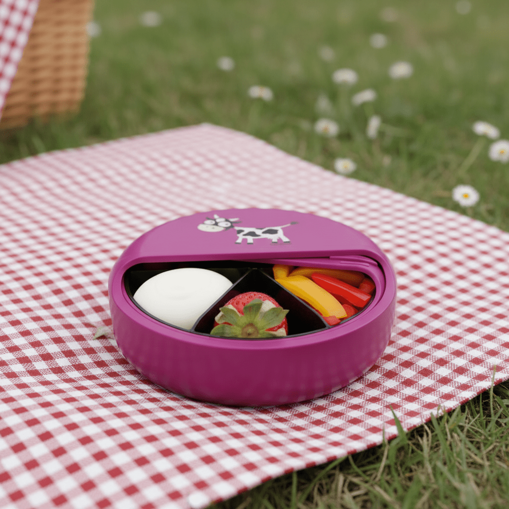 SnackDISC™ Kids Snack Box - Purple - Chic Petit