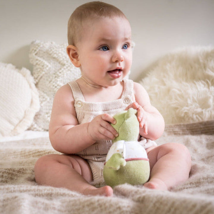 Tikiri Gemba the Frog Wheeble Rattle - Chic Petit