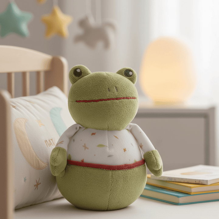 Tikiri Gemba the Frog Wheeble Rattle - Chic Petit