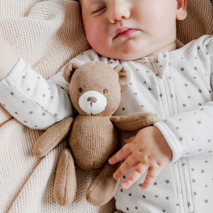 Way Back When Knitted Bear in a Gift Box - Chic Petit