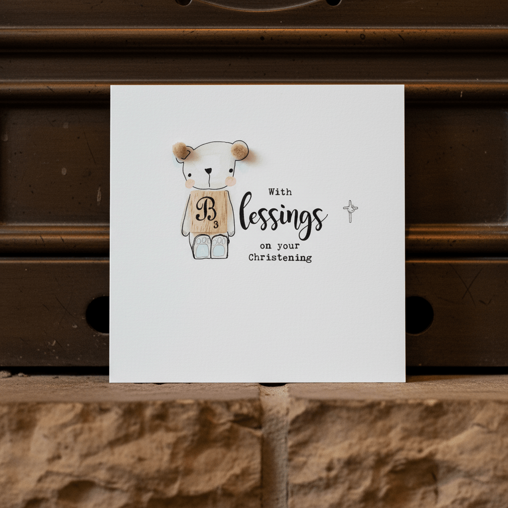 With Blessings (Boy) - On Your Christening - Chic Petit