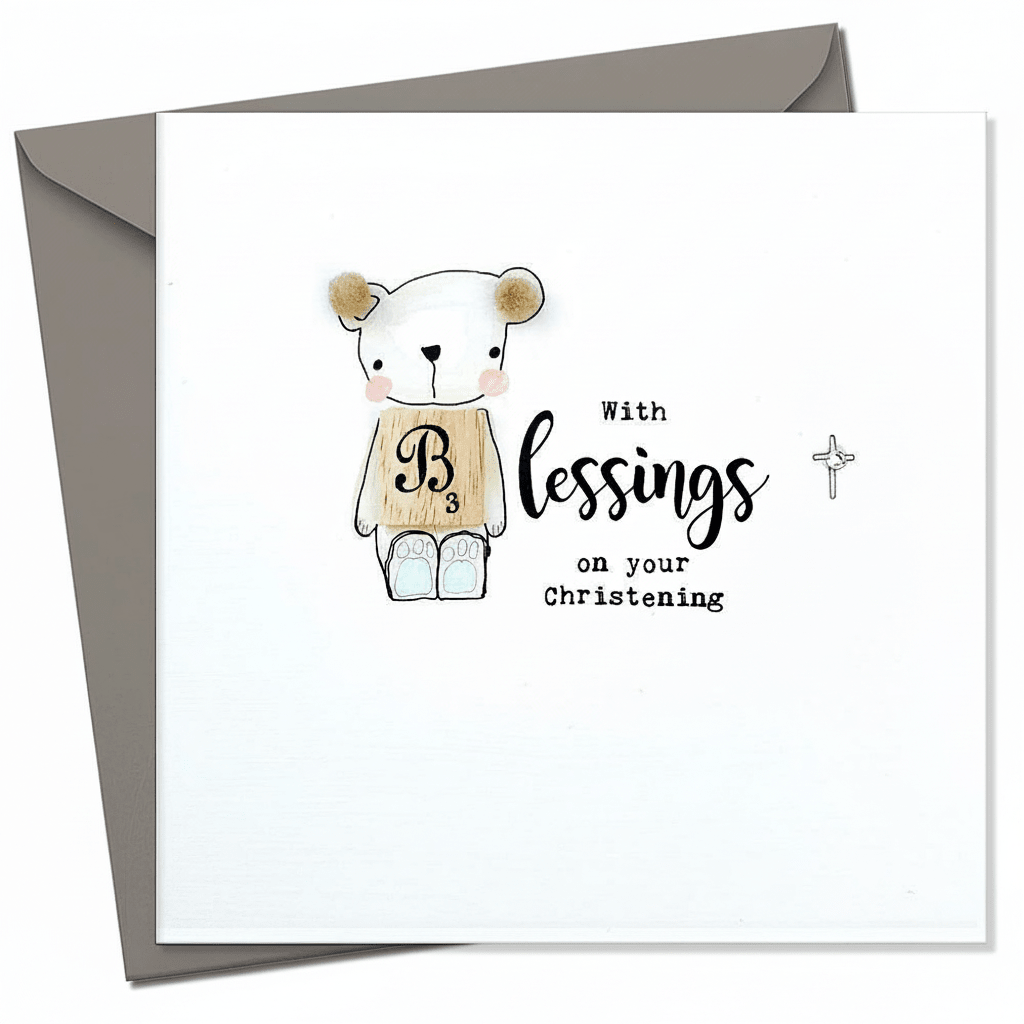 With Blessings (Boy) - On Your Christening - Chic Petit