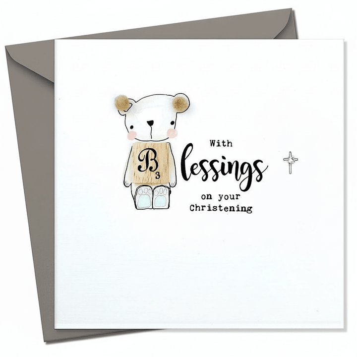 With Blessings (Boy) - On Your Christening - Chic Petit