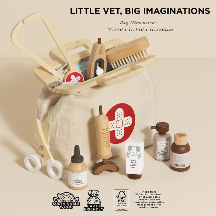 Wooden Animal Vet Set - Chic Petit