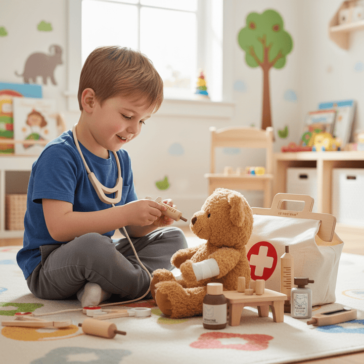 Wooden Animal Vet Set - Chic Petit