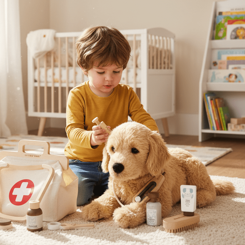 Wooden Animal Vet Set - Chic Petit