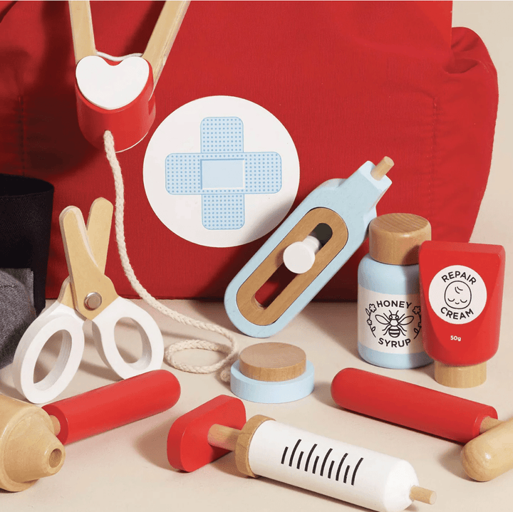 Wooden Doctors Play Set - Chic Petit