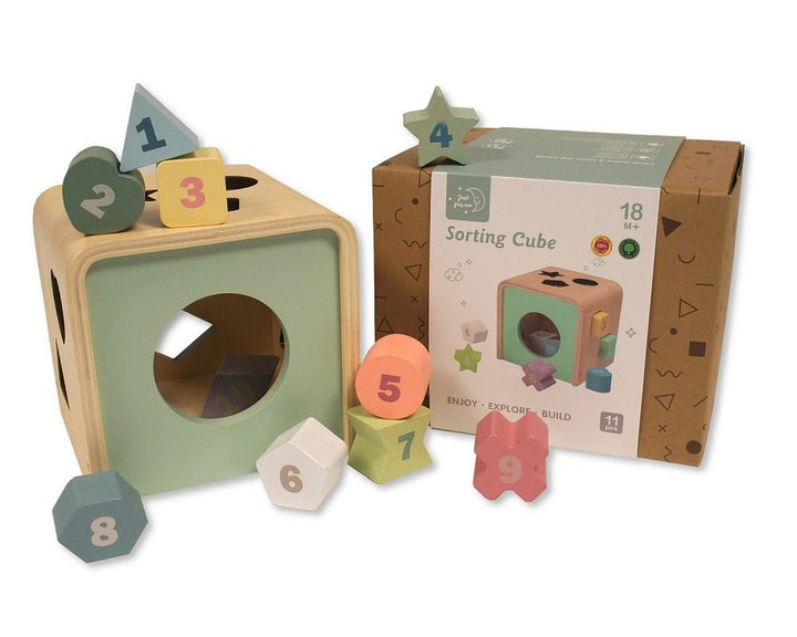 Wooden Shape Sorter Cube - Chic Petit