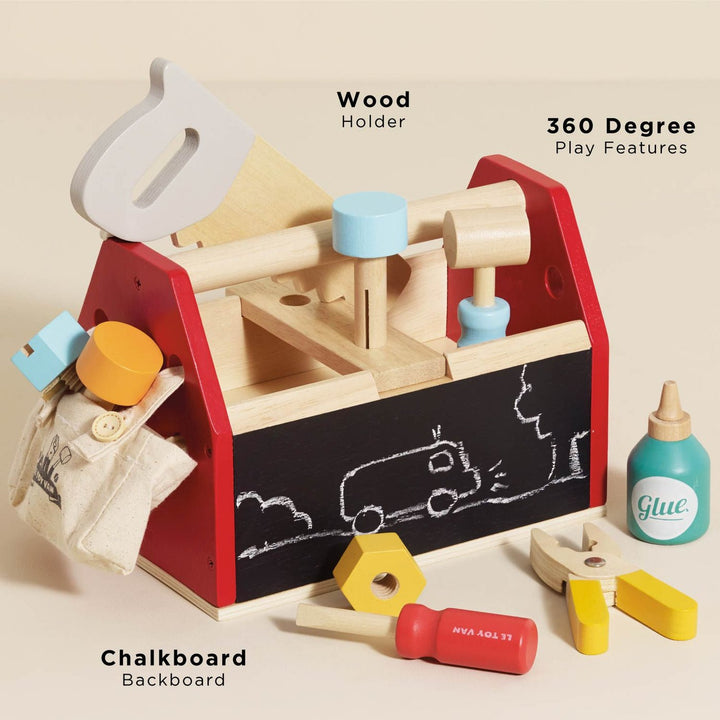 Wooden Tool Box with Wooden Tools - Chic Petit