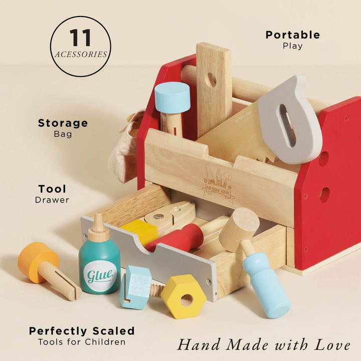 Wooden Tool Box with Wooden Tools - Chic Petit