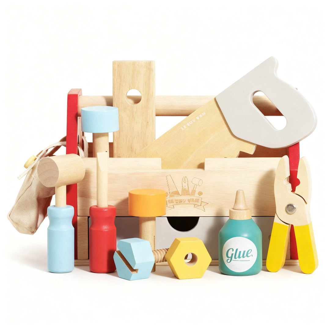 Wooden Tool Box with Wooden Tools - Chic Petit
