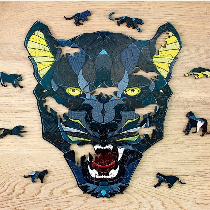 102pc Wooden Puzzle - Panther - Chic Petit