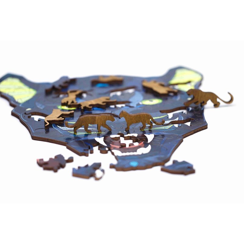 102pc Wooden Puzzle - Panther - Chic Petit