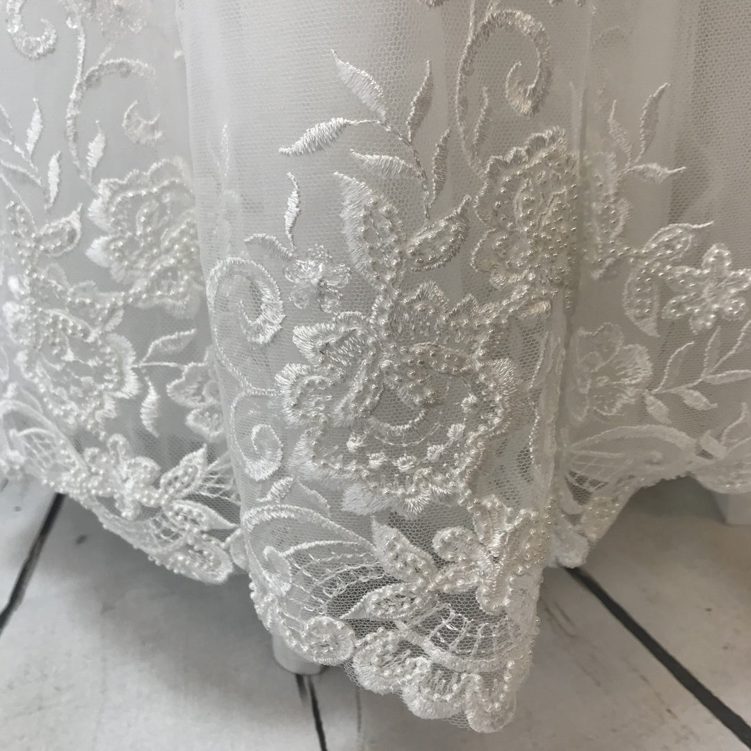 Alexa Ivory Christening Gown and Bonnet - Chic Petit