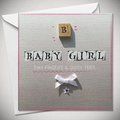 B is for Baby Girl - Tiny Fingers and Diddy Toes - Chic Petit