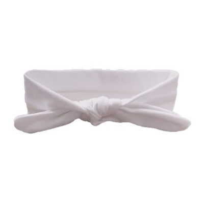 Beautiful White Cotton Headband - Chic Petit