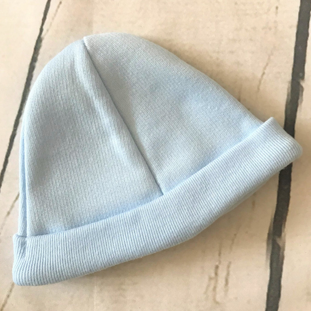 Blue All in One Romper Suit and Hat Set - Chic Petit