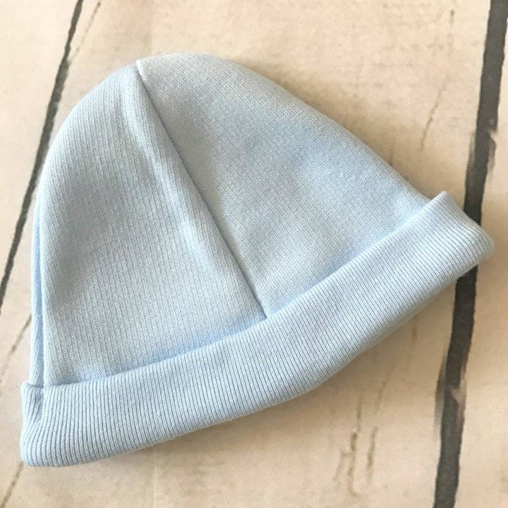 Blue All in One Romper Suit and Hat Set - Chic Petit