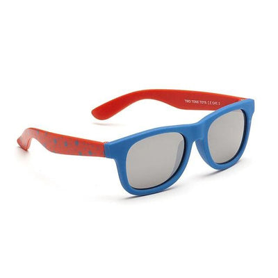 Boys Two Tone Tots Sunglasses - Blue and Red - Chic Petit