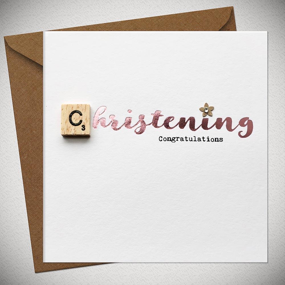 Christening Baby Girl - Congratulations - Chic Petit