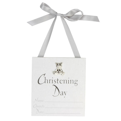 Christening Hanging Plaque - Chic Petit